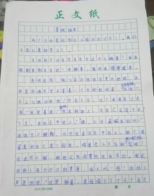 [暑假论文]暑假乐趣_550字