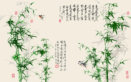 竹绿绿色就像一层厚厚的绿色。