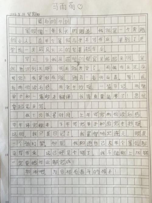 夏季卷：国家小视图_450字
