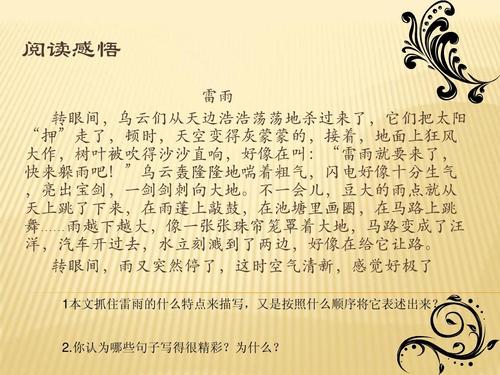 雷暴在我的心中_450字
