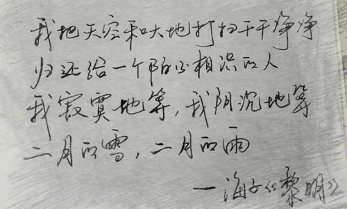 海子，地球的蝎子_450字