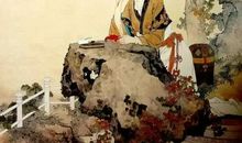 阁雪云低，卷沙风急，惊雁失序。