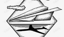 黑白纸飞机_50字