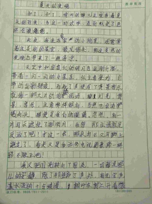 夏夜_250字