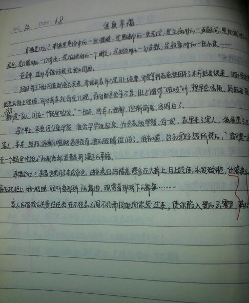幸福，_100字