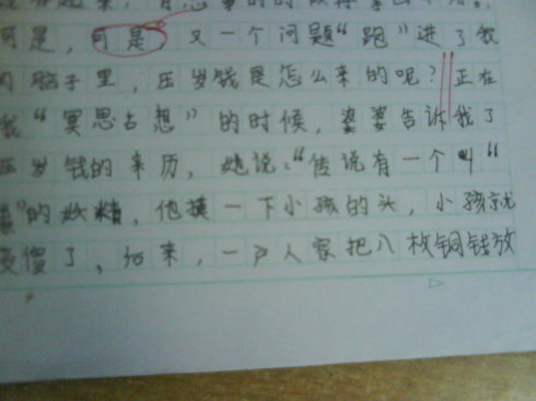 四年级最终考试成分：生活中的传统文化（2）_750字