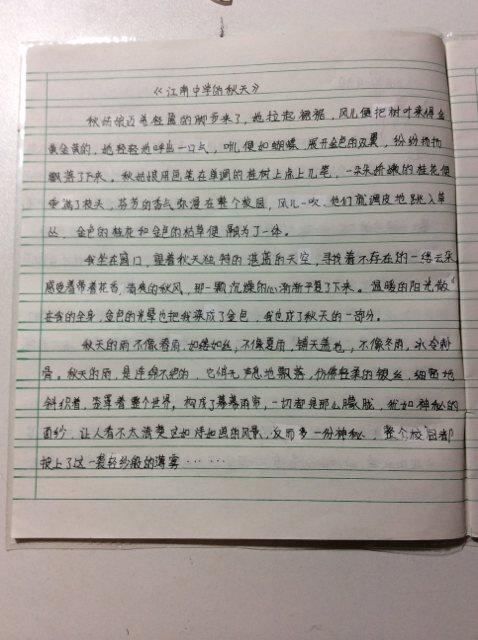 风景上的构图：秋雨_800字