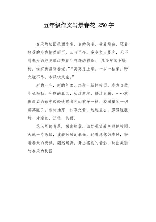 那年春天_250字
