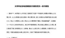 销售实践报告范文