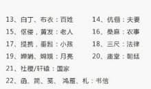 语文第一册中的文学常识