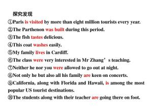 主谓一流，被动语态讲与练
