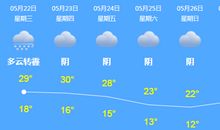 【每日天气】中雨_50字