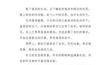 高三写景作文：坚定的夕阳_900字