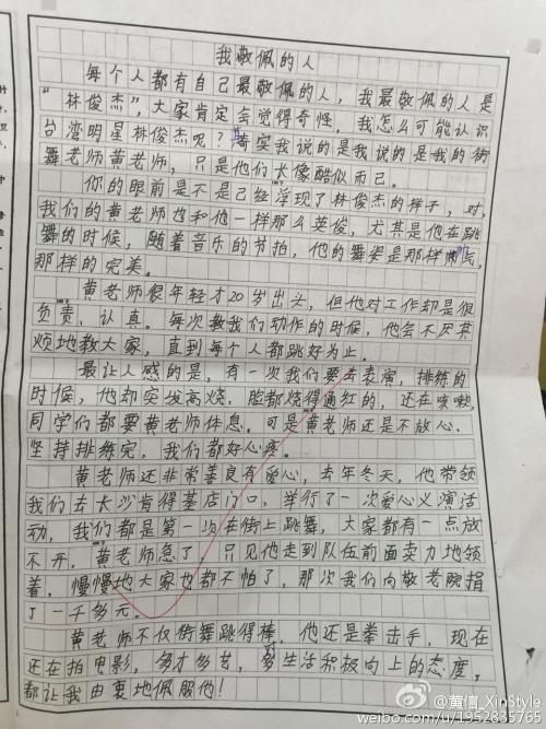 我钦佩一个人 - 元江珍_550字