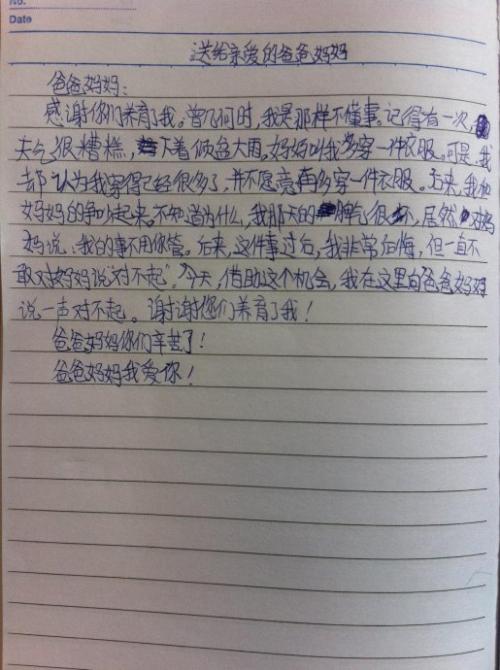 [PK Tour]关于给我母亲的一封信：给我母亲的一封信_900字