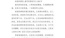 三年级写景作文：夏夜_350字