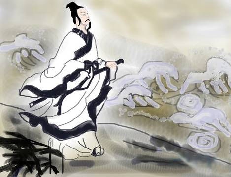 在年底，有很多钱和雨，就像屈原连道。
