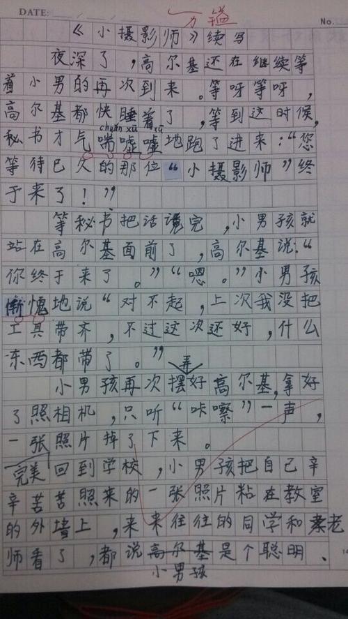 继续写一个小摄影师_150字