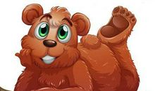 乱扔垃圾的笨笨熊