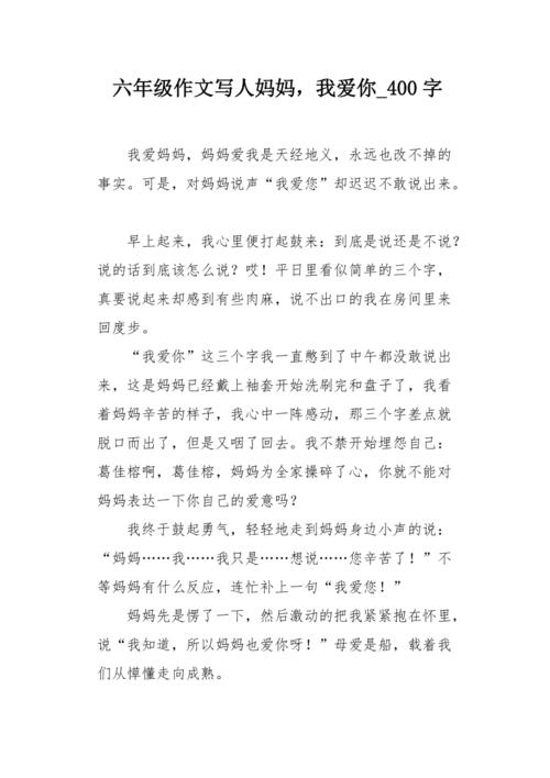 我母亲的爱是什么？ _400字