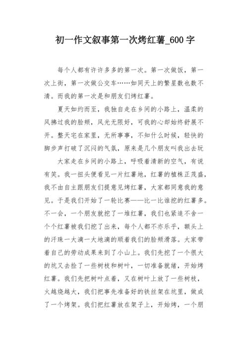 第一个购物_600字