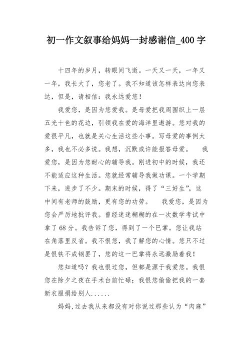 给我母亲的礼物_700字