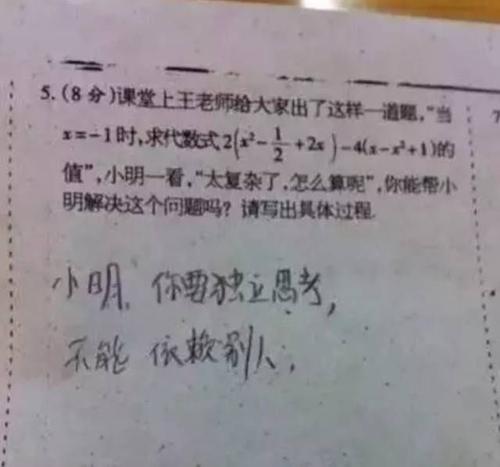 数学考试让人笑_600字