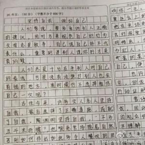 关于考试的组成：雨中的考试_900字