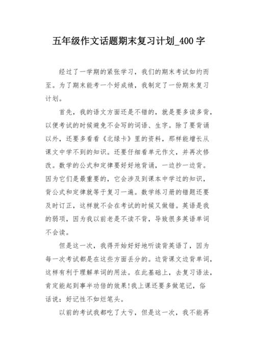 我开发了一个计划_400字
