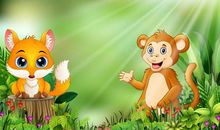 瞎眼狐狸和聪明猴子_800字