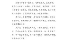 几分感动在心头_550字