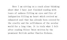 《雾都孤儿》英语读后感_800字