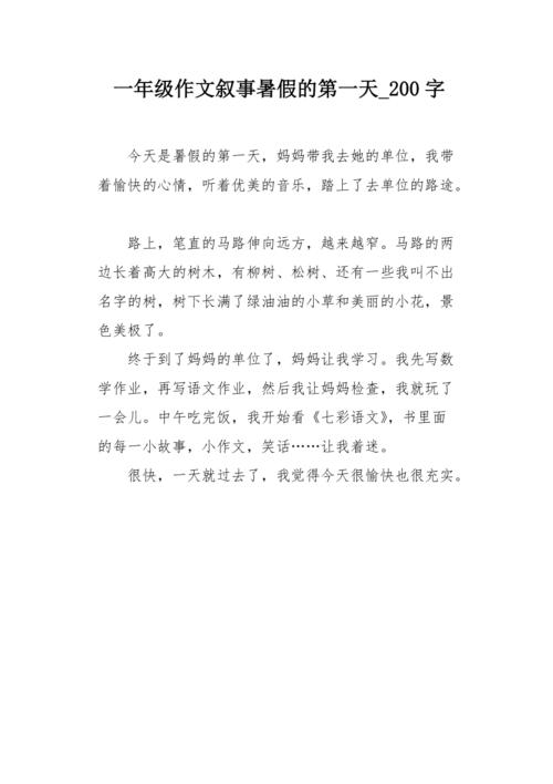 丰富的暑假_200字