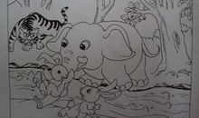 看图作文热心的小兔_450字