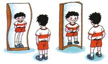 两只狗照哈哈镜_600字