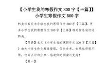 寒假_300字