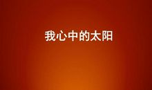 我心中的太阳_350字