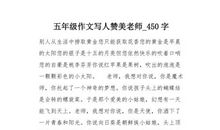 三年级写人作文：老师，我想对您说_450字