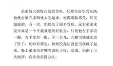 贪吃的弟弟_150字