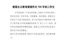 爱国_700字