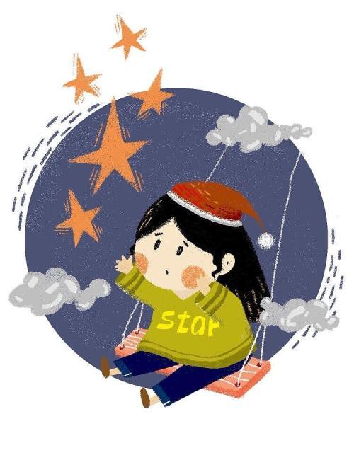 有一天，BIR终于不禁计划在天空中挑战星星。所以他晚上跑出房子，跑到草原上，仰望天空。