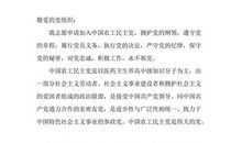 农民工的入党申请书