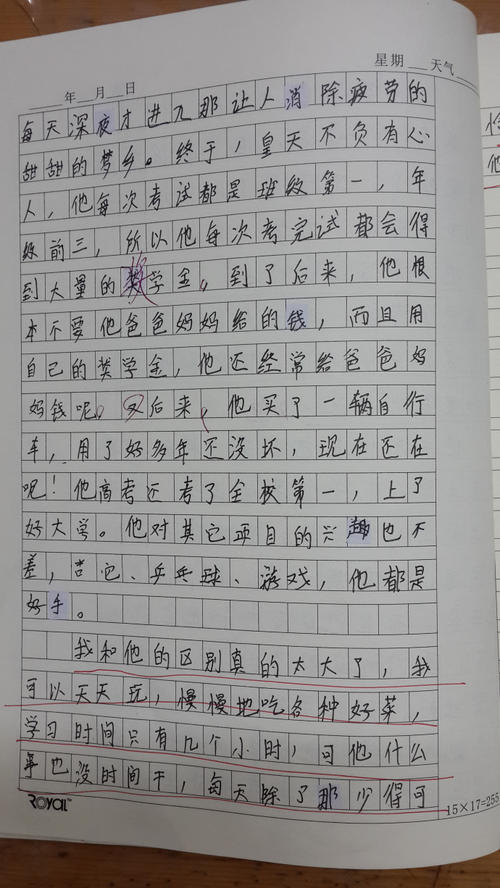 他_100字